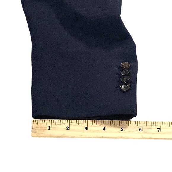 SUITSUPPLY Coat Mens 44 Navy Pure Wool Classic Corporate Event Academia VICENZA - Picture 8 of 16